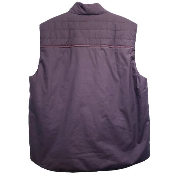 Orvis Insulated Cotton Vest Flannel Lining Brown Outdoor Sporting Men's Large - Picture 9 of 13